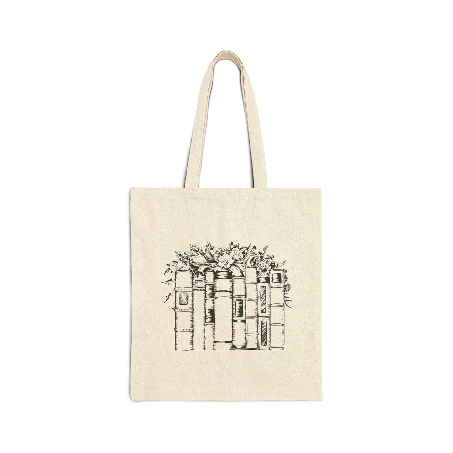 Vintage Stacked Books | Canvas Tote Bag