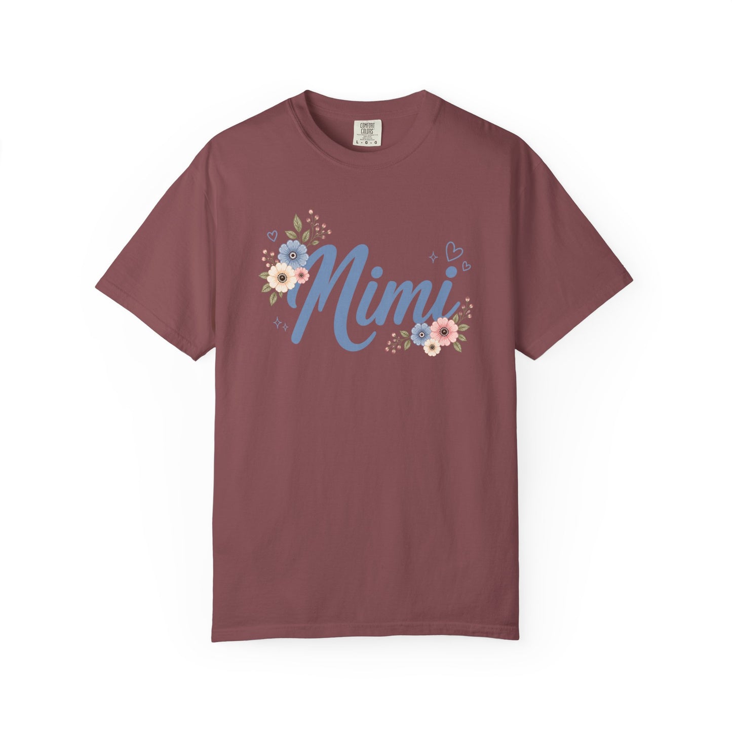 Mimi Comfort Colors Shirt, Floral Grandma Shirt, Cute Mimi Gift Tee, Grandmother Graphic Shirt, Mimi Flower Tee