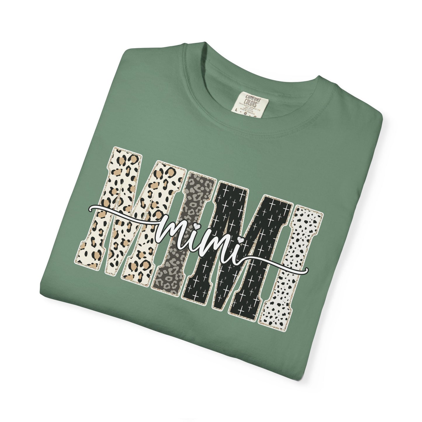 Mimi Graphic Tee | Stylish Grandma Shirt | Leopard Print Mimi Shirt | Comfort Colors Tee