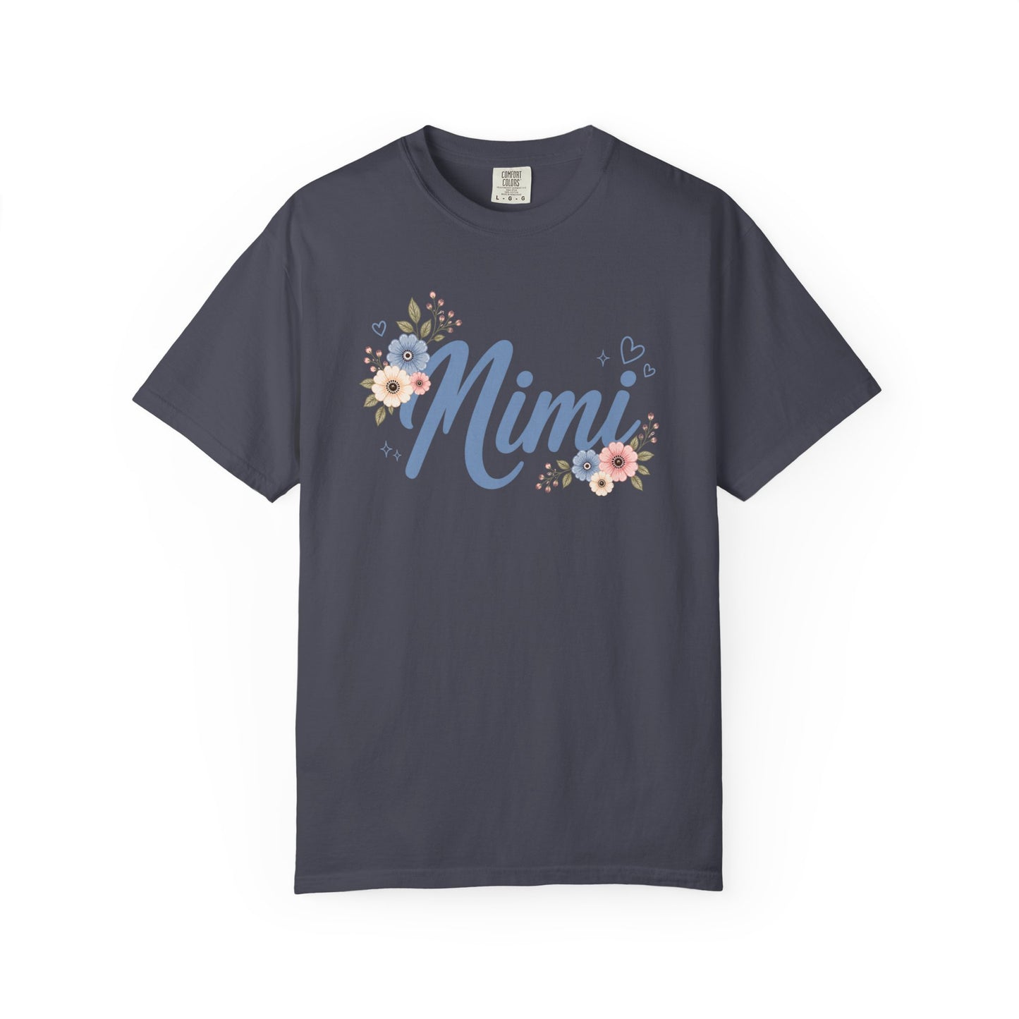 Mimi Comfort Colors Shirt, Floral Grandma Shirt, Cute Mimi Gift Tee, Grandmother Graphic Shirt, Mimi Flower Tee