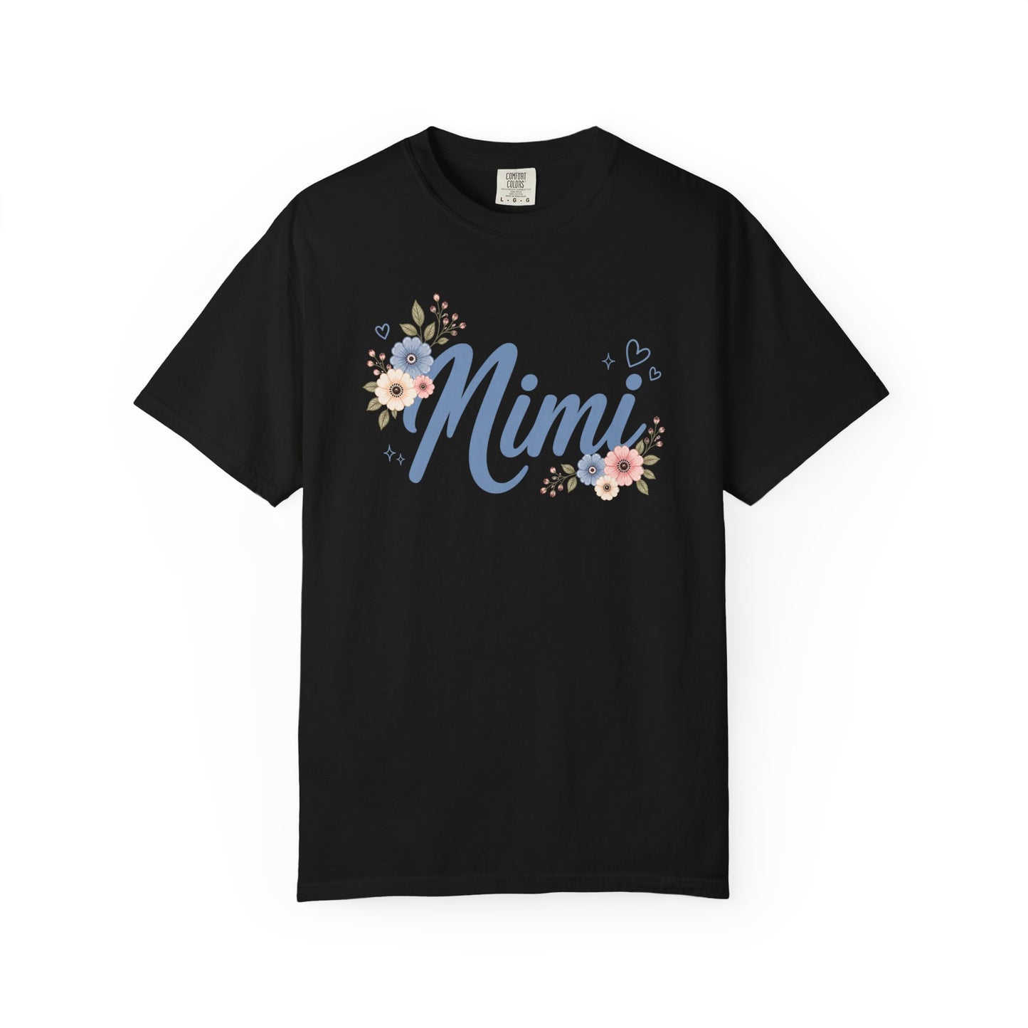 Mimi Comfort Colors Shirt, Floral Grandma Shirt, Cute Mimi Gift Tee, Grandmother Graphic Shirt, Mimi Flower Tee