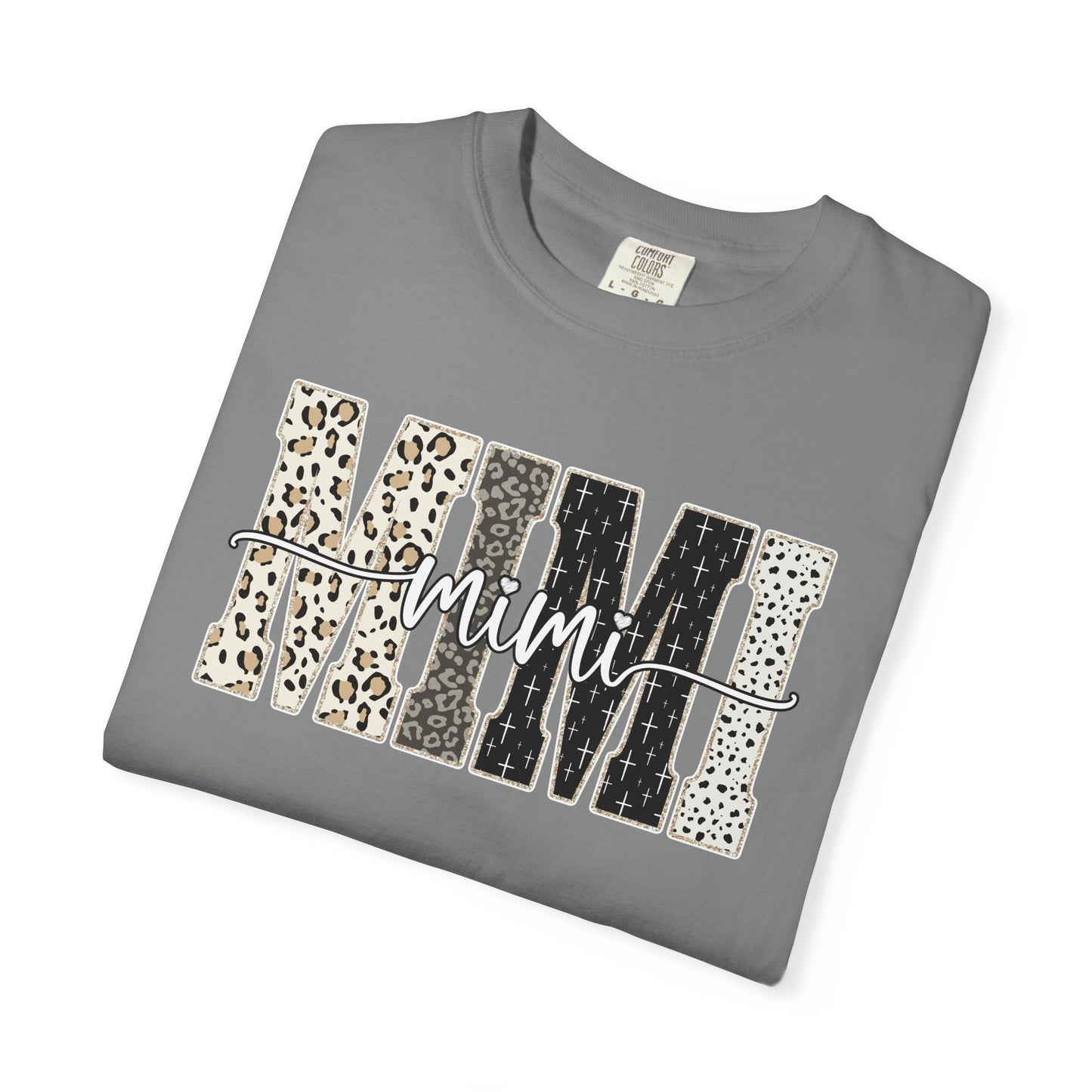 Mimi Graphic Tee | Stylish Grandma Shirt | Leopard Print Mimi Shirt | Comfort Colors Tee
