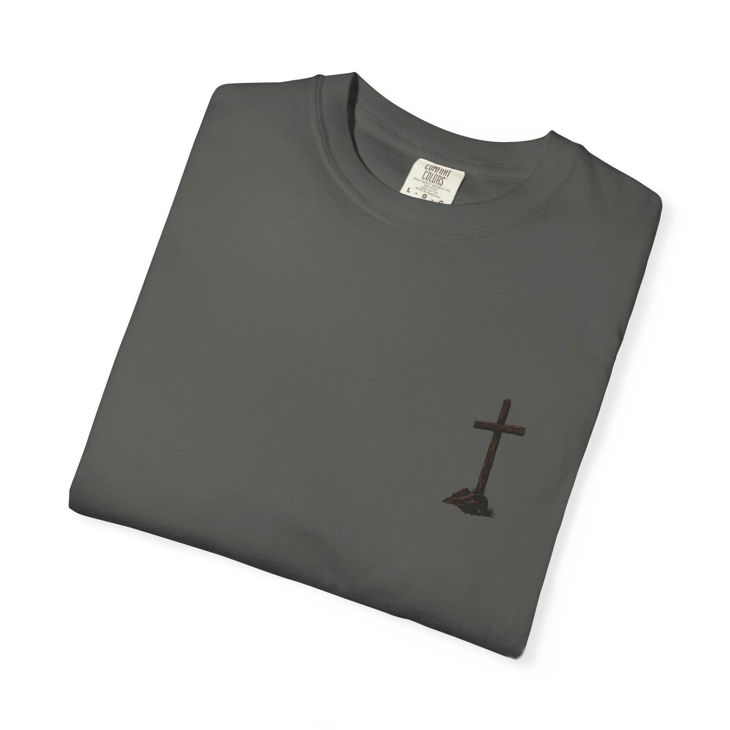 Cowboy Faith Shirt | Christian Western Graphic Tee | A Cowboy's Strongest Stand Shirt | Comfort Colors 1717 Tee