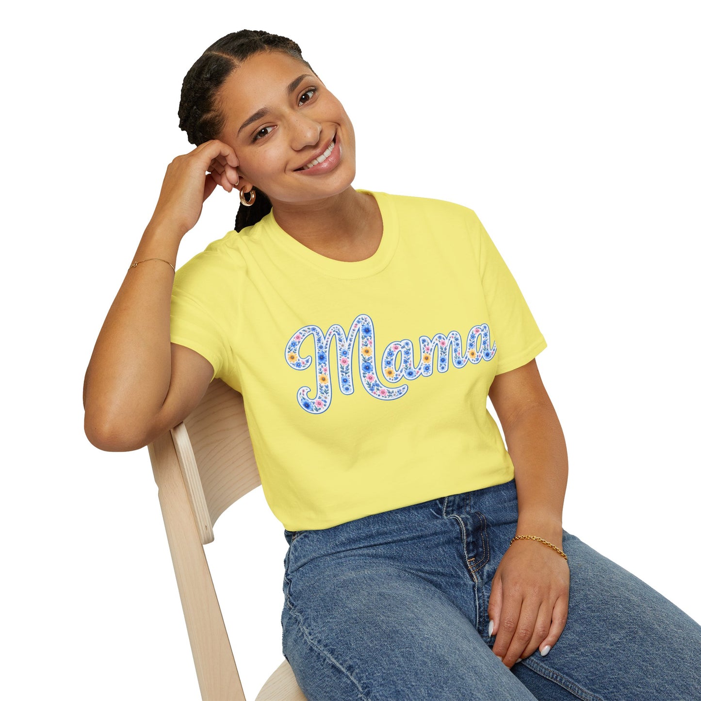 Floral Mama Graphic Tee | Yellow Comfort Colors Shirt | Cute Mother’s Day Gift | Trendy Mama T-Shirt