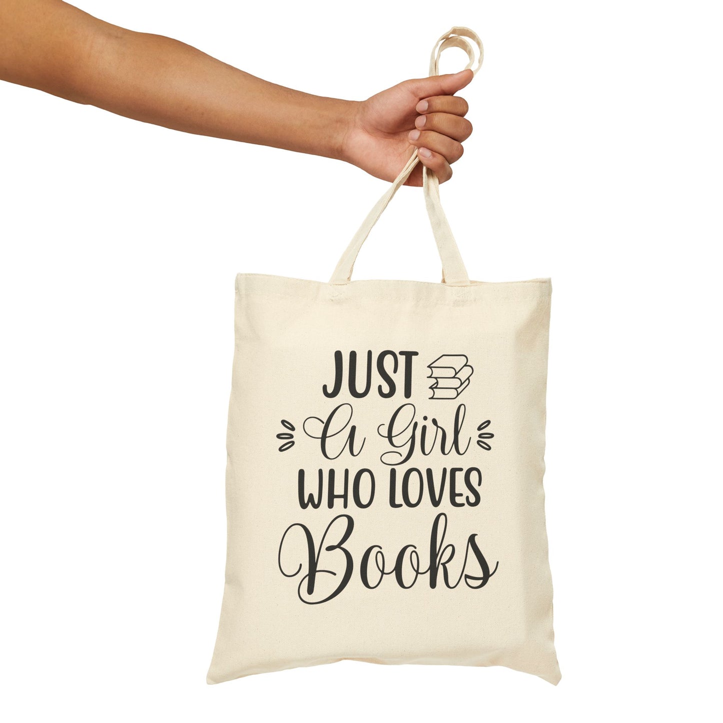 "Just a Girl Who Loves Books" | Canvas Tote Bag