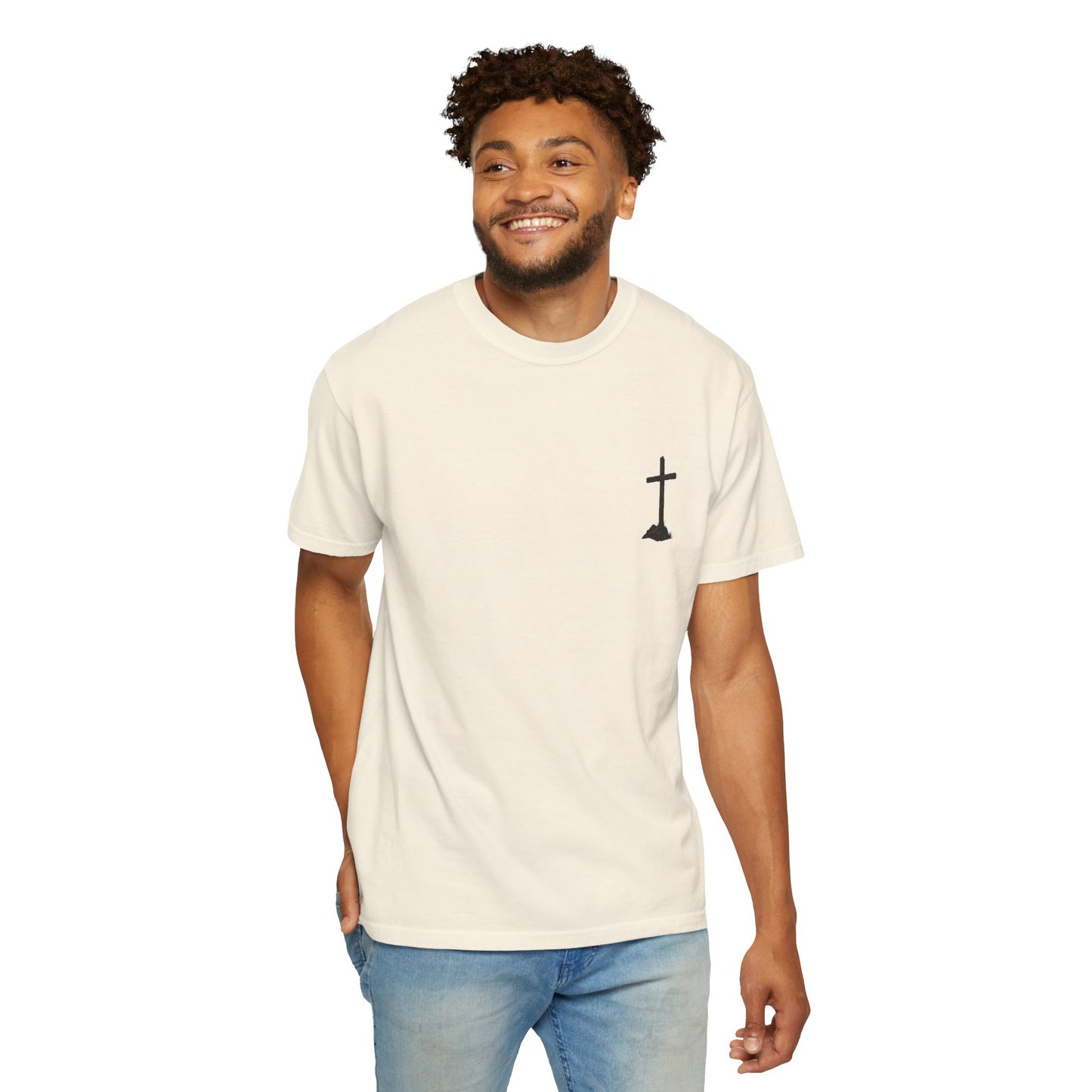 Cowboy Faith Shirt | Christian Western Graphic Tee | A Cowboy's Strongest Stand Shirt | Comfort Colors 1717 Tee