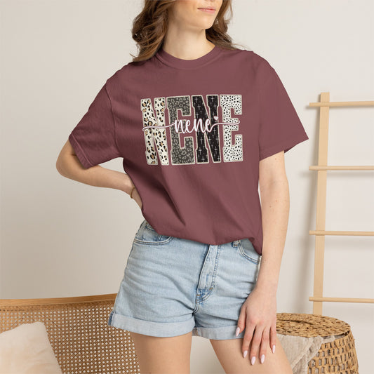 Nene Graphic Tee | Stylish Grandma Shirt | Leopard Print Nene Shirt | Comfort Colors Tee