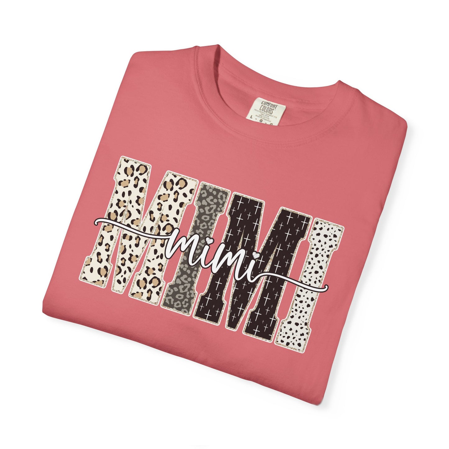 Mimi Graphic Tee | Stylish Grandma Shirt | Leopard Print Mimi Shirt | Comfort Colors Tee