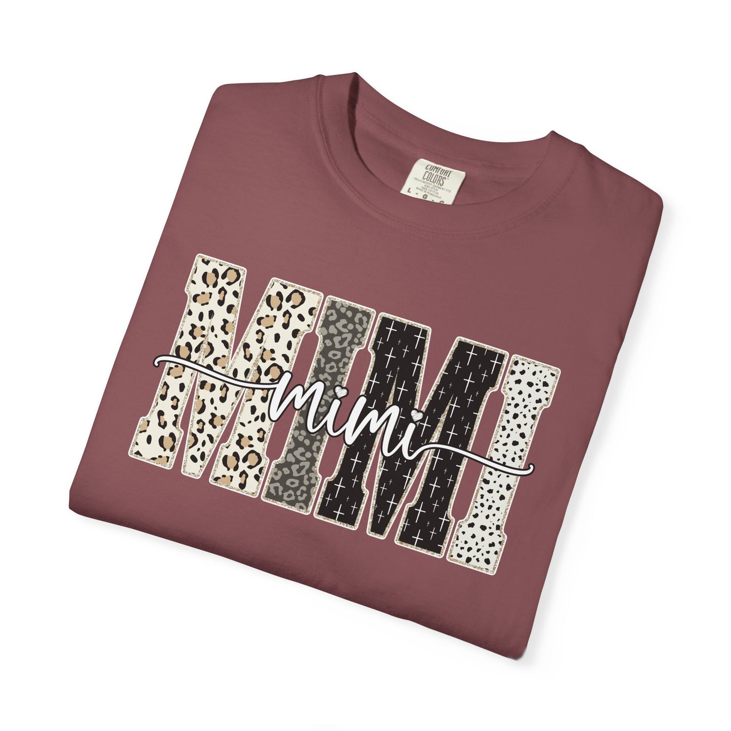 Mimi Graphic Tee | Stylish Grandma Shirt | Leopard Print Mimi Shirt | Comfort Colors Tee