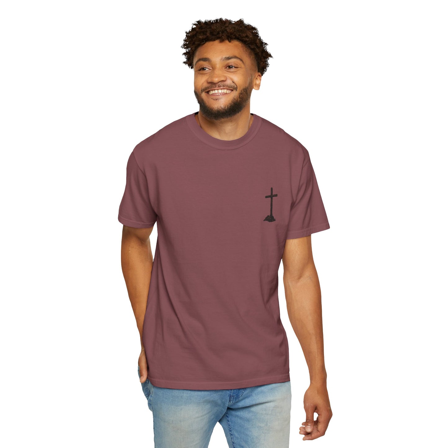 Cowboy Faith Shirt | Christian Western Graphic Tee | A Cowboy's Strongest Stand Shirt | Comfort Colors 1717 Tee