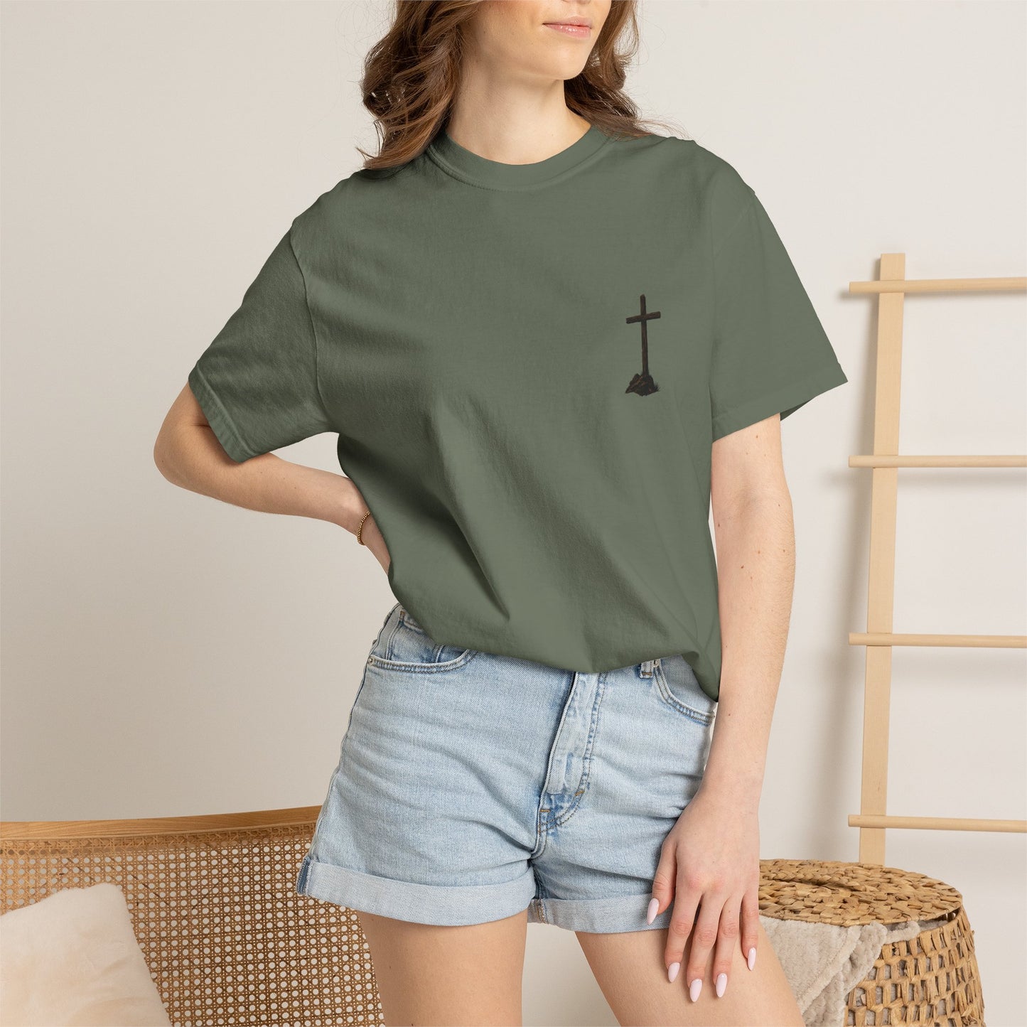 Cowgirl Faith Shirt | Christian Western Graphic Tee | A Cowgirl's Strongest Stand Shirt | Comfort Colors 1717 Tee