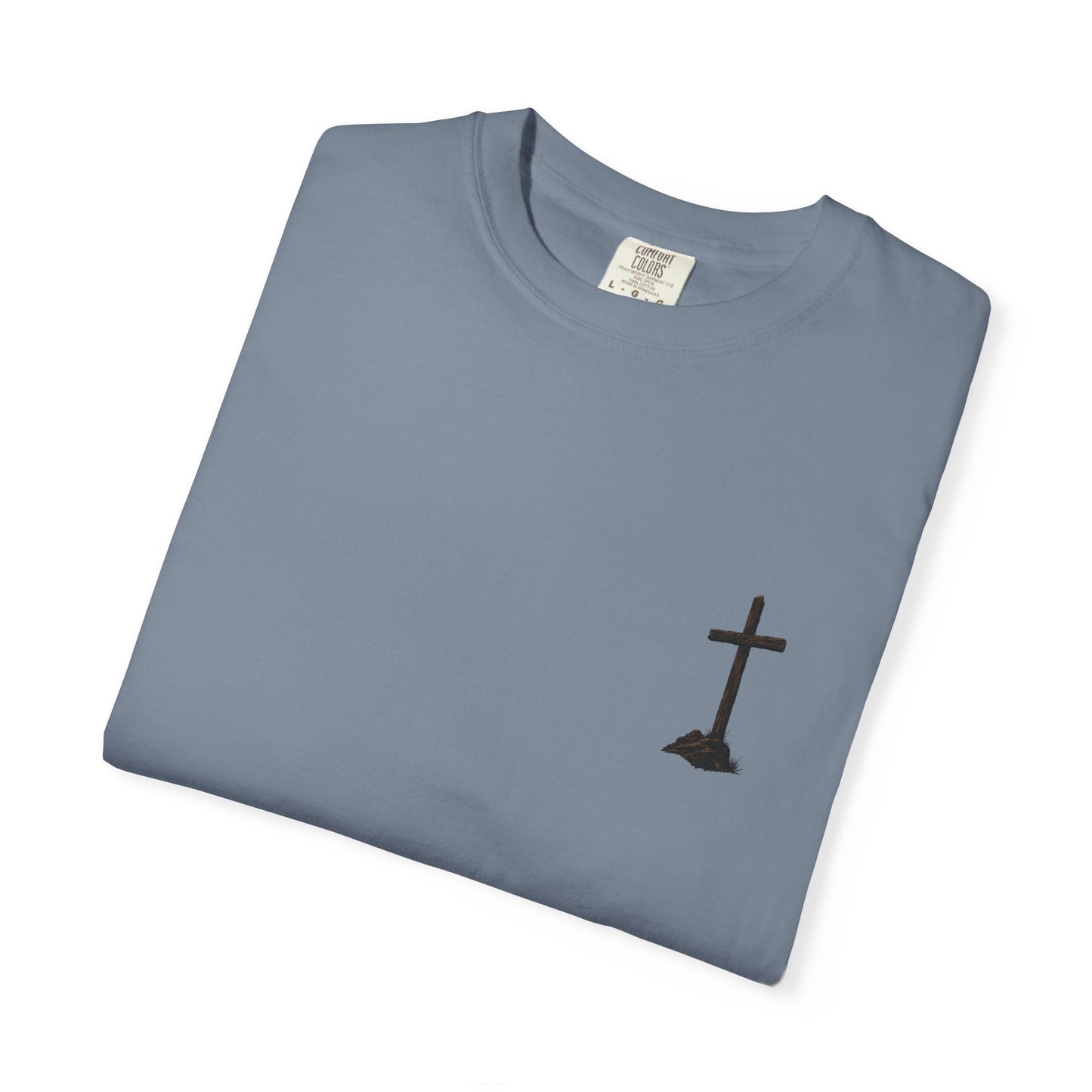 Cowboy Faith Shirt | Christian Western Graphic Tee | A Cowboy's Strongest Stand Shirt | Comfort Colors 1717 Tee