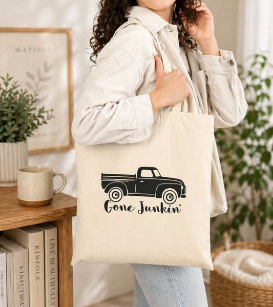 Gone Junkin' - Canvas Tote Bag