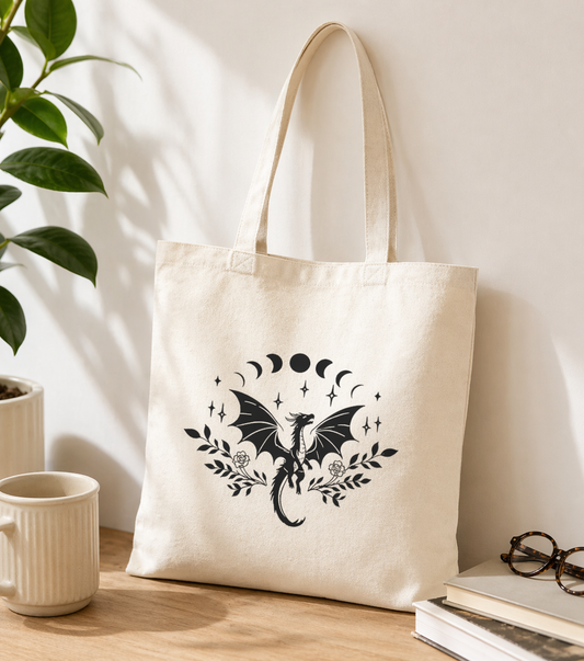 Dragon Moon | Canvas Tote Bag