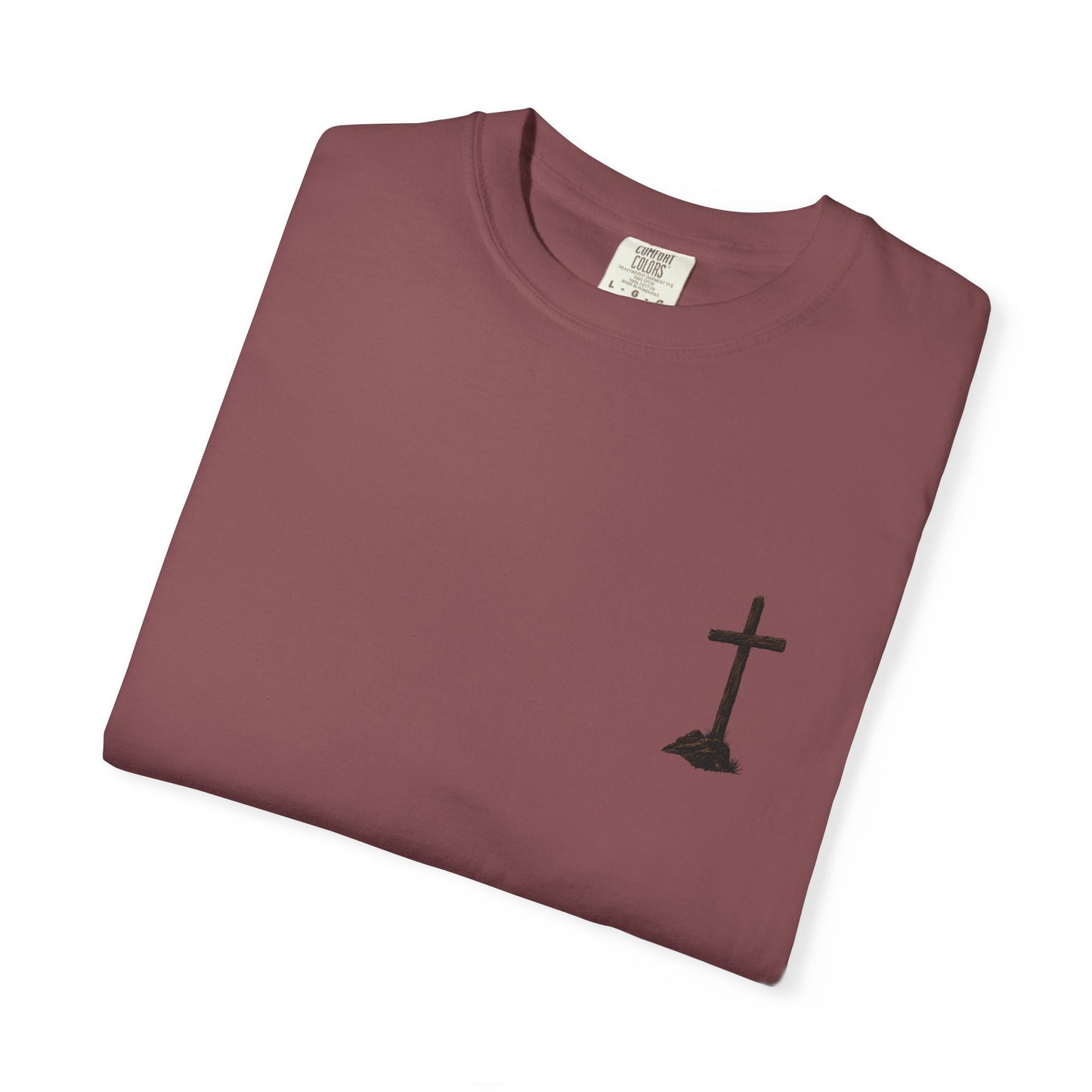 Cowboy Faith Shirt | Christian Western Graphic Tee | A Cowboy's Strongest Stand Shirt | Comfort Colors 1717 Tee