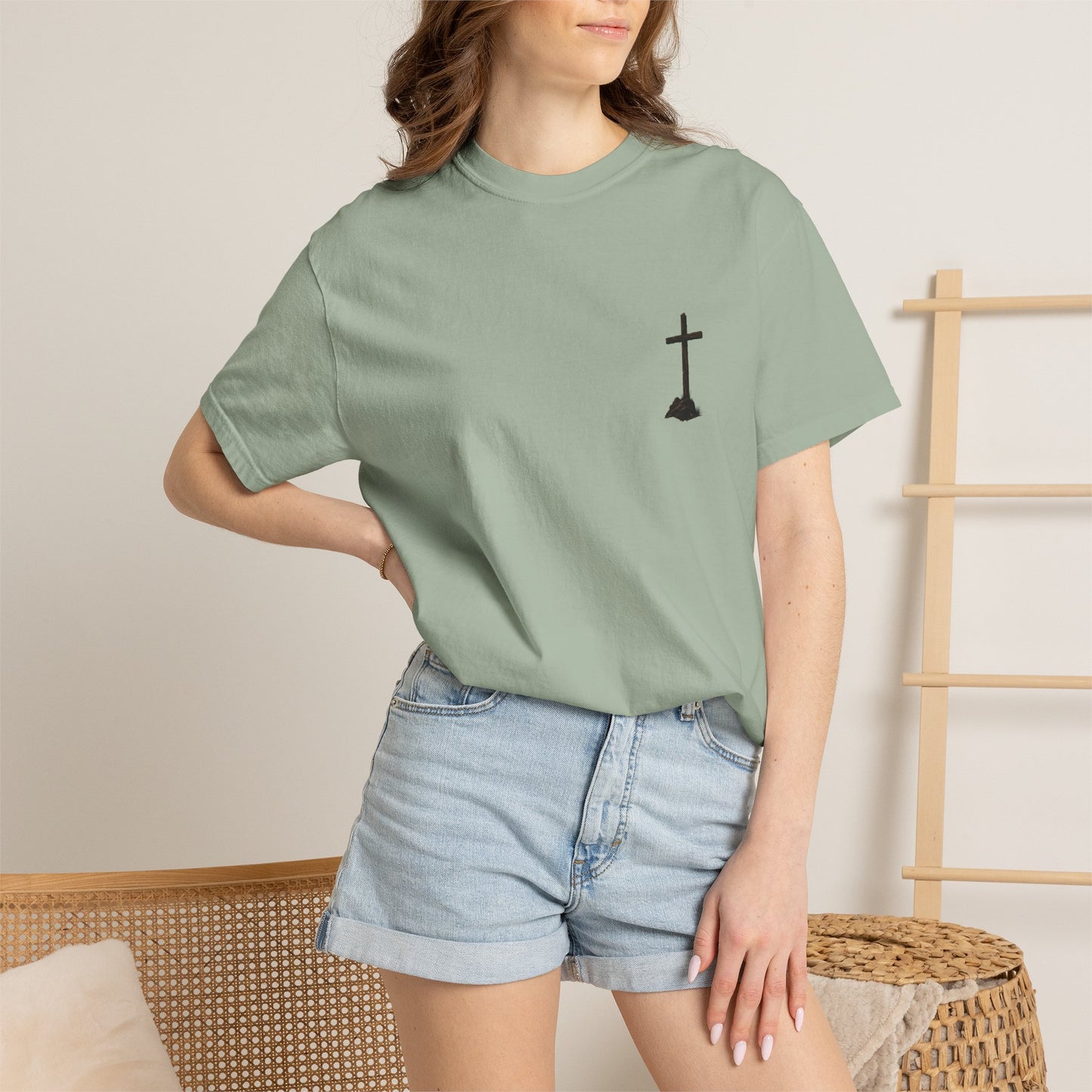 Cowgirl Faith Shirt | Christian Western Graphic Tee | A Cowgirl's Strongest Stand Shirt | Comfort Colors 1717 Tee
