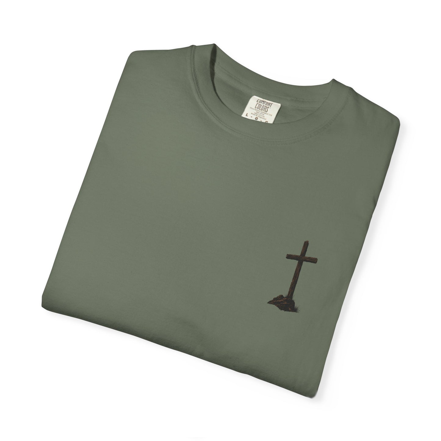 Cowboy Faith Shirt | Christian Western Graphic Tee | A Cowboy's Strongest Stand Shirt | Comfort Colors 1717 Tee