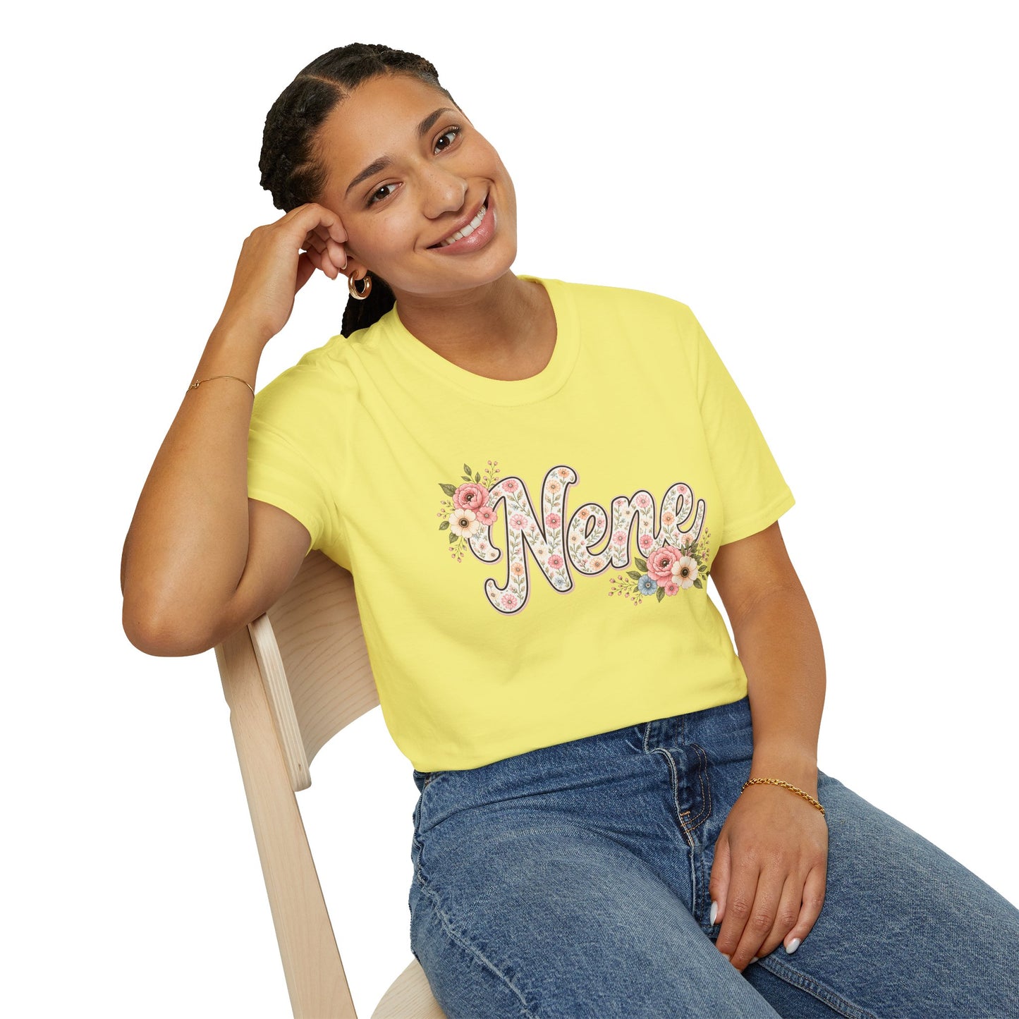 Nene Floral Shirt | Grandma Name Graphic Tee | Cute Nene Gift Shirt | Gildan Softstyle Tee