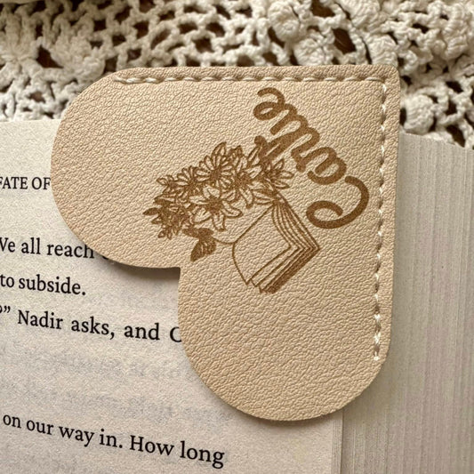 Personalized Heart-Shaped Bookmark ♥ For Book Lovers