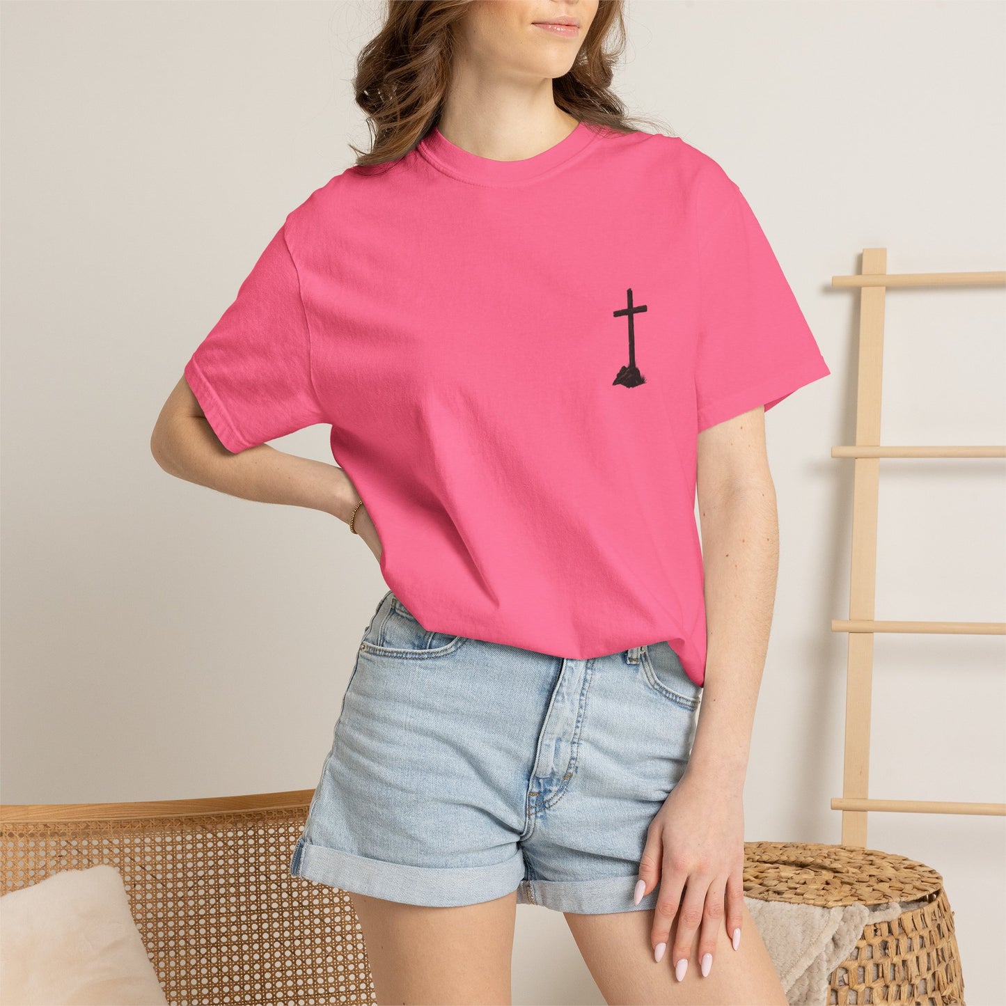 Cowgirl Faith Shirt | Christian Western Graphic Tee | A Cowgirl's Strongest Stand Shirt | Comfort Colors 1717 Tee