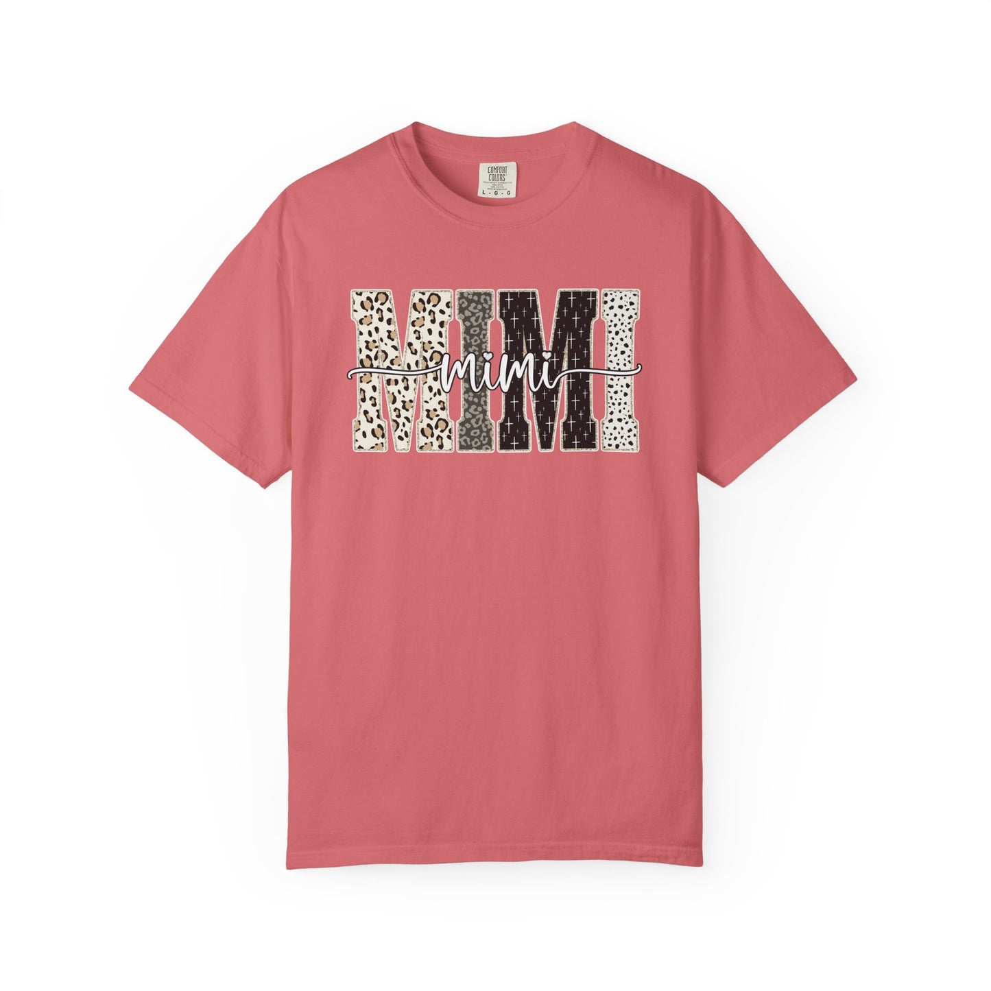 Mimi Graphic Tee | Stylish Grandma Shirt | Leopard Print Mimi Shirt | Comfort Colors Tee