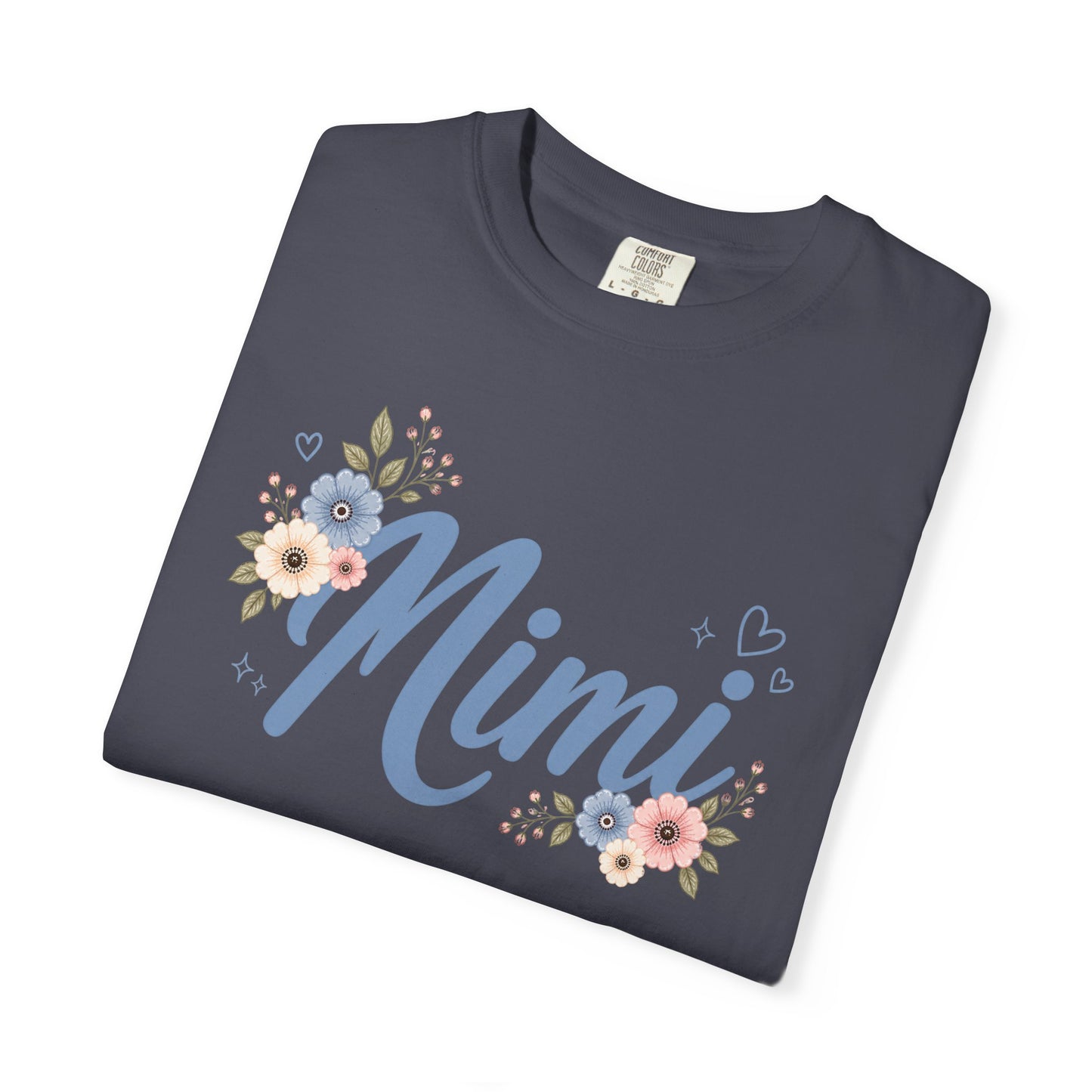 Mimi Comfort Colors Shirt, Floral Grandma Shirt, Cute Mimi Gift Tee, Grandmother Graphic Shirt, Mimi Flower Tee