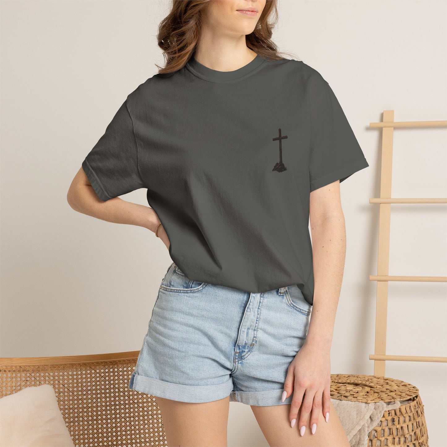 Cowgirl Faith Shirt | Christian Western Graphic Tee | A Cowgirl's Strongest Stand Shirt | Comfort Colors 1717 Tee