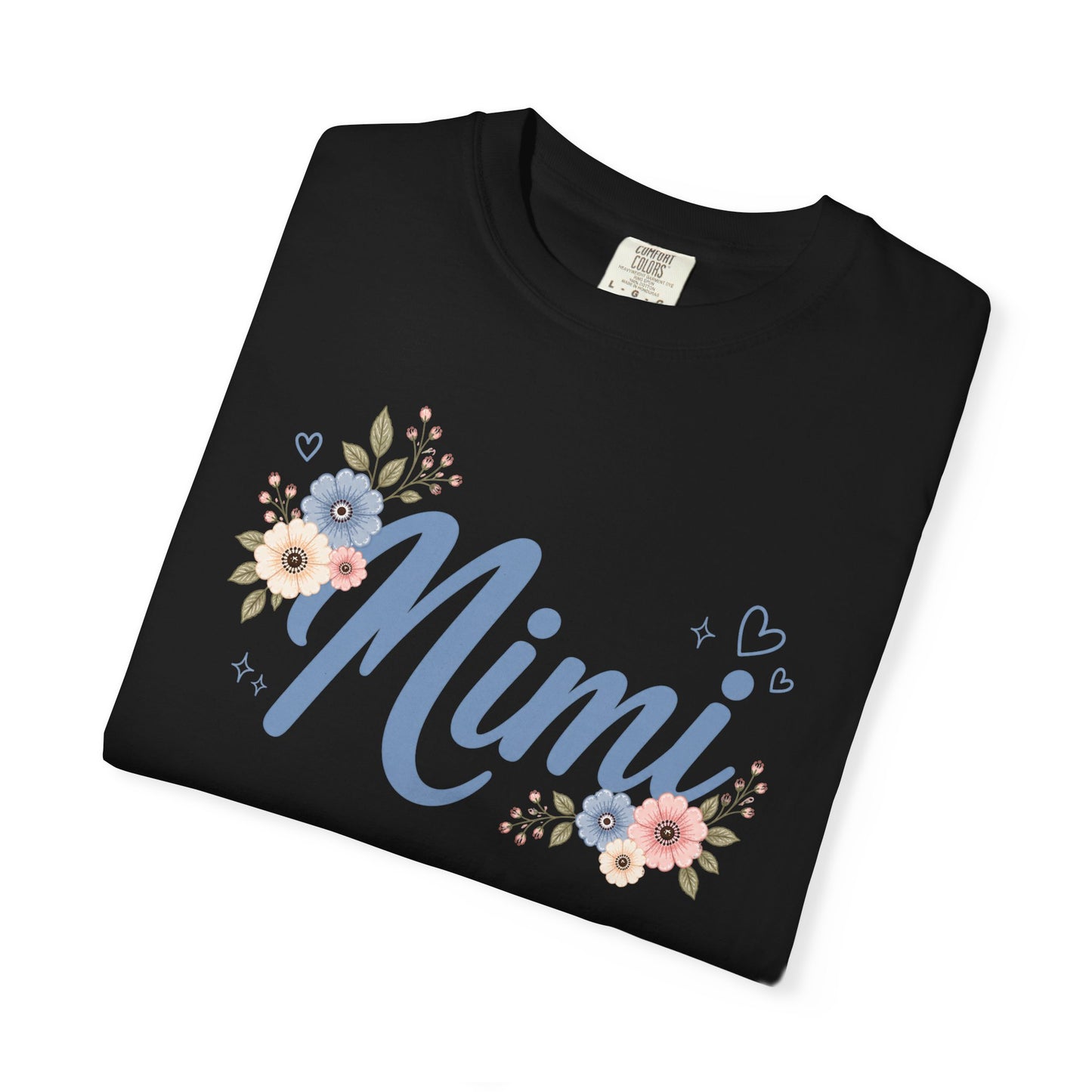 Mimi Comfort Colors Shirt, Floral Grandma Shirt, Cute Mimi Gift Tee, Grandmother Graphic Shirt, Mimi Flower Tee