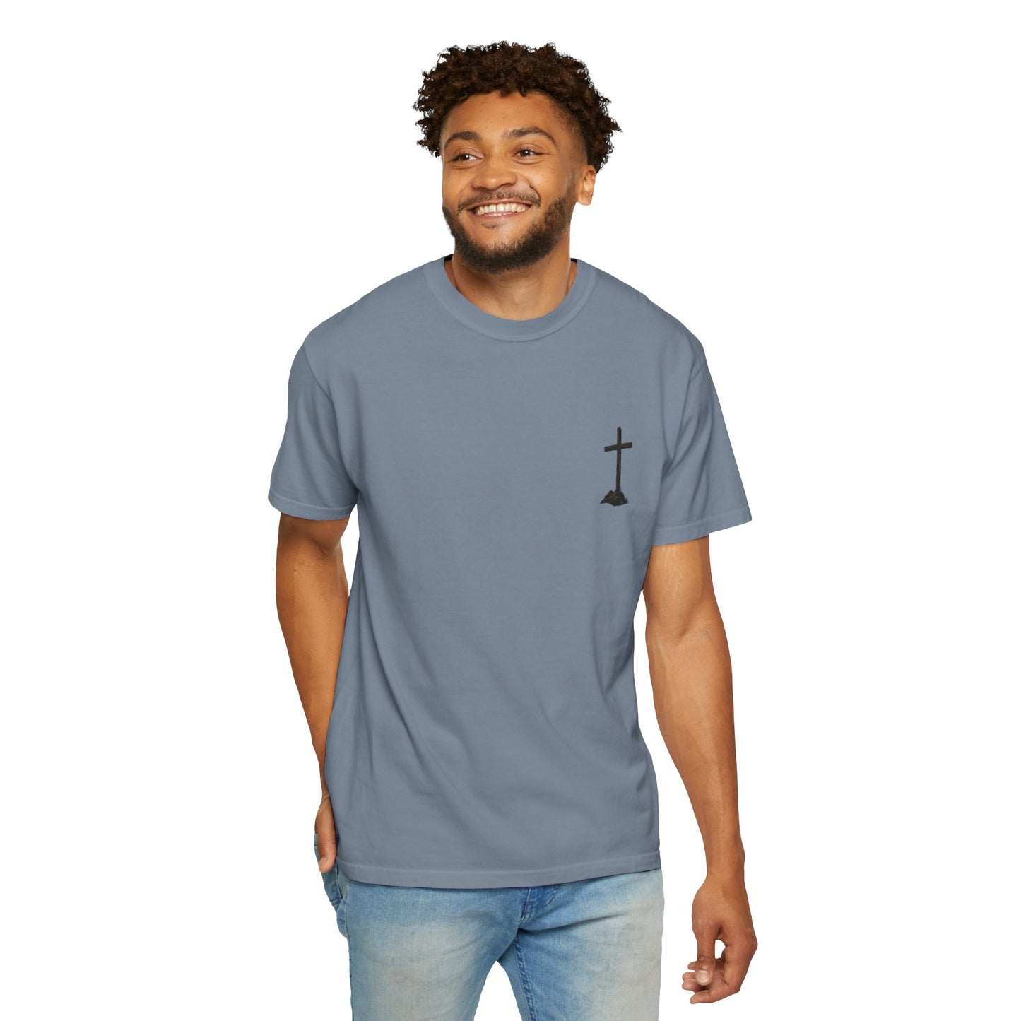 Cowboy Faith Shirt | Christian Western Graphic Tee | A Cowboy's Strongest Stand Shirt | Comfort Colors 1717 Tee