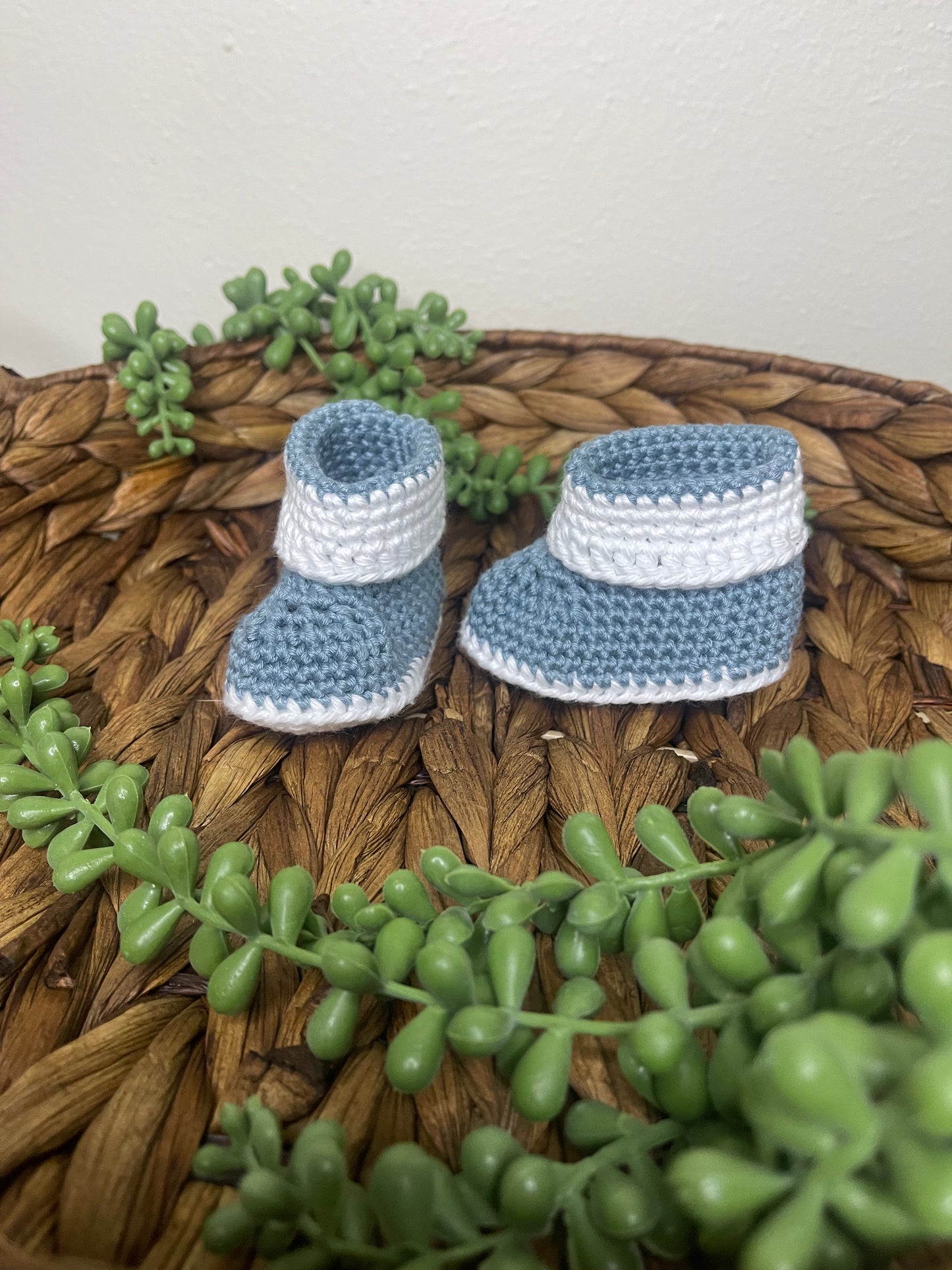 Handmade Crochet Baby Booties | Soft Baby Shoes | Custom Baby Gift | Newborn Crochet Booties