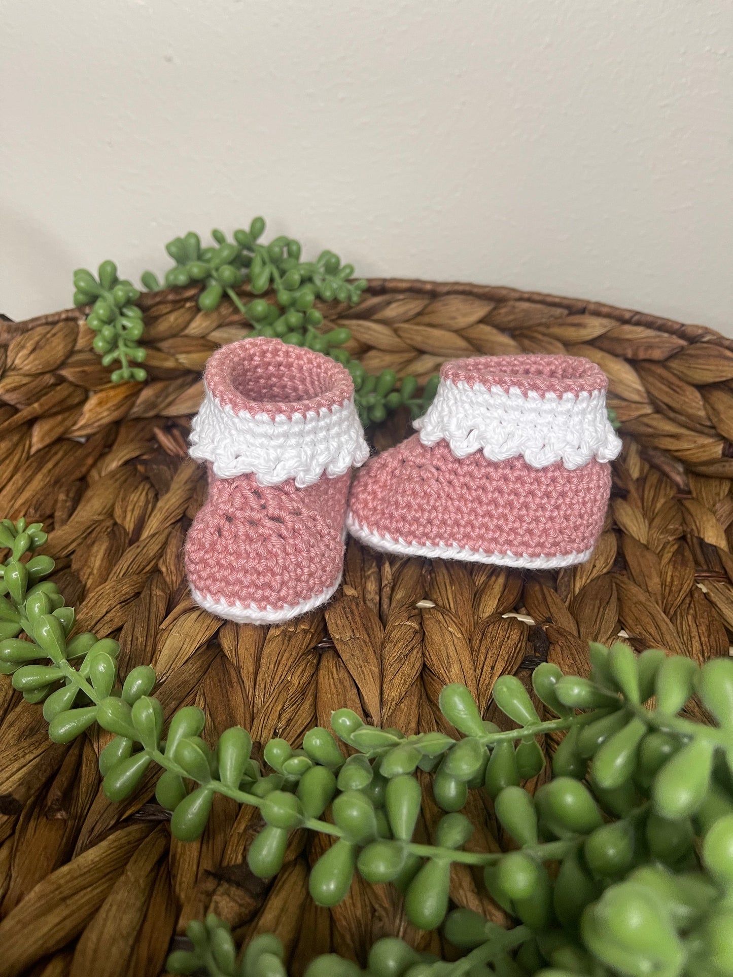 Handmade Crochet Baby Booties | Soft Baby Shoes | Custom Baby Gift | Newborn Crochet Booties