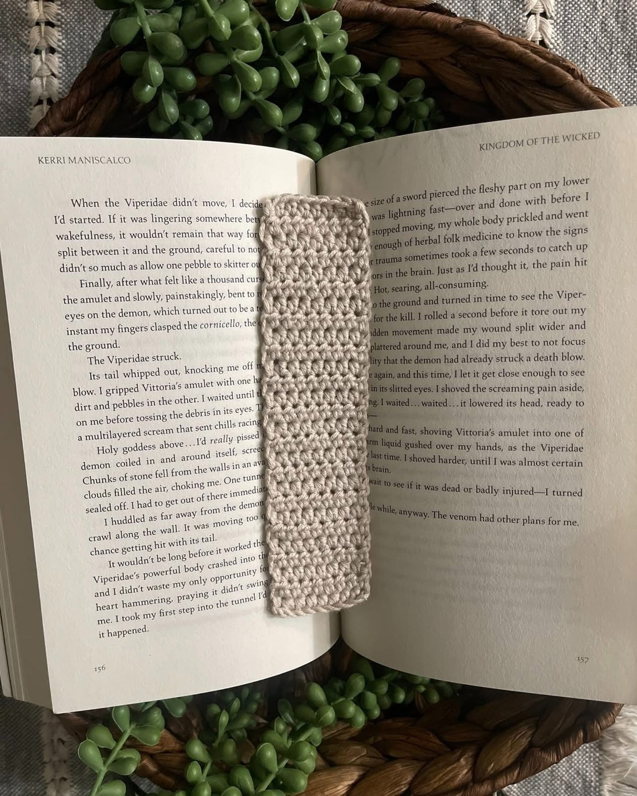 Handmade Crochet Bookmark | Simple Crochet Book Marker | Reader Gift | Minimalist Book Lover Accessory